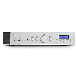 Auna AMP-CD608 DAB, HIFI stereo zesilovač, 4x100W, RMS, DAB+BT, optický vstup, dálkový ovladač