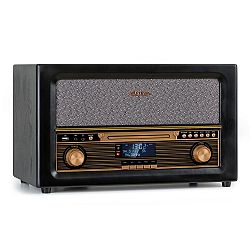 Auna Belle Epoque 1906 DAB, retro stereo systém, rádio, DAB rádio, UKW rádio, přehrávání MP3, BT