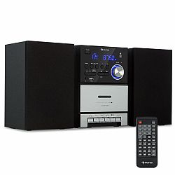 Auna MC-40 DAB, stereo systém, UKW/DAB+, Bluetooth, CD, kazeta, USB, dálkové ovládání