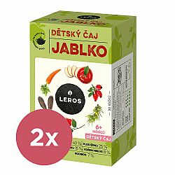 2x LEROS Čaj dětský Jablko 20x2g