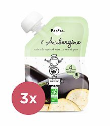 3x POPOTE Kapsička bio lilek 120 g, 4+