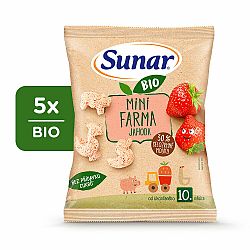 5x SUNAR BIO Křupky mini farma jahoda 18g