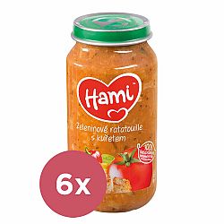 6x HAMI Zeleninový talíř s kuřetem (250 g) - maso-zeleninový příkrm