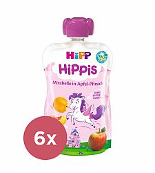 6x HiPP BIO HiPPiS Jablko, Broskev, Mirabelka (12m+) 100 g