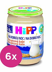 6x HiPP BIO Kaše mléčná Na dobrou noc krupicová 190 g