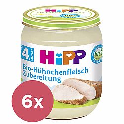 6x HiPP BIO kuřecí maso 125 g