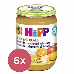 6x HiPP BIO Ovocná kaše s celozrnnými obilovinami 190 g