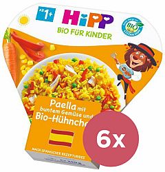 6x HiPP BIO Paella se zeleninou a kuřecím masem od ukončeného 250 g, 1+