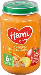 HAMI Zelenina s krůtou a rajčaty (200 g) - maso-zeleninový příkrm