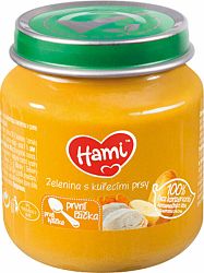 HAMI Zelenina s kuřecím masem (125 g) - maso-zeleninový příkrm