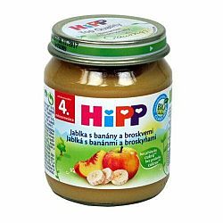 HiPP BIO jablkový s banány a broskvemi 125 g