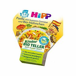 HiPP BIO Paella se zeleninou a kuřecím masem 250 g, 1+