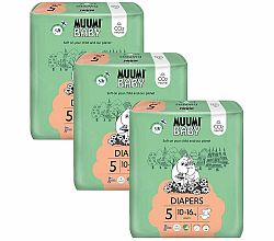 MUUMI Baby 5 Maxi+ 10-16 kg (132 ks), měsíční balení eko plen